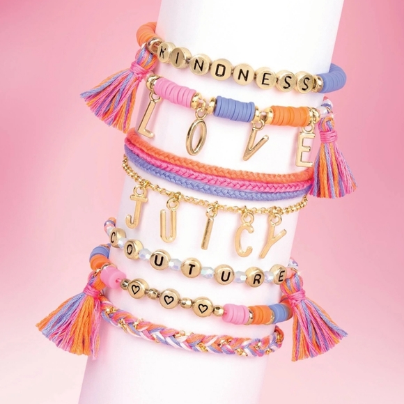 ✨️HP✨️ Juicy🍊 Couture Make It Real Love Letters DIY Bracelet Kit - NIB - Picture 5 of 16